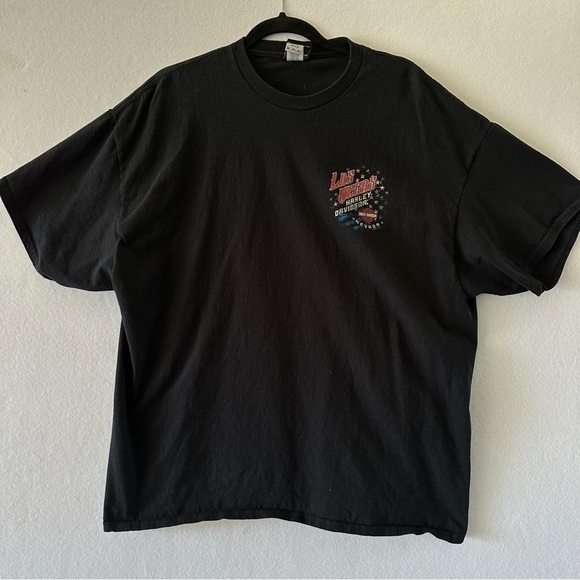 Harley Davidson Las Vegas Nevada Short Sleeve Black Tee Shirt 2XL - Picture 1 of 6